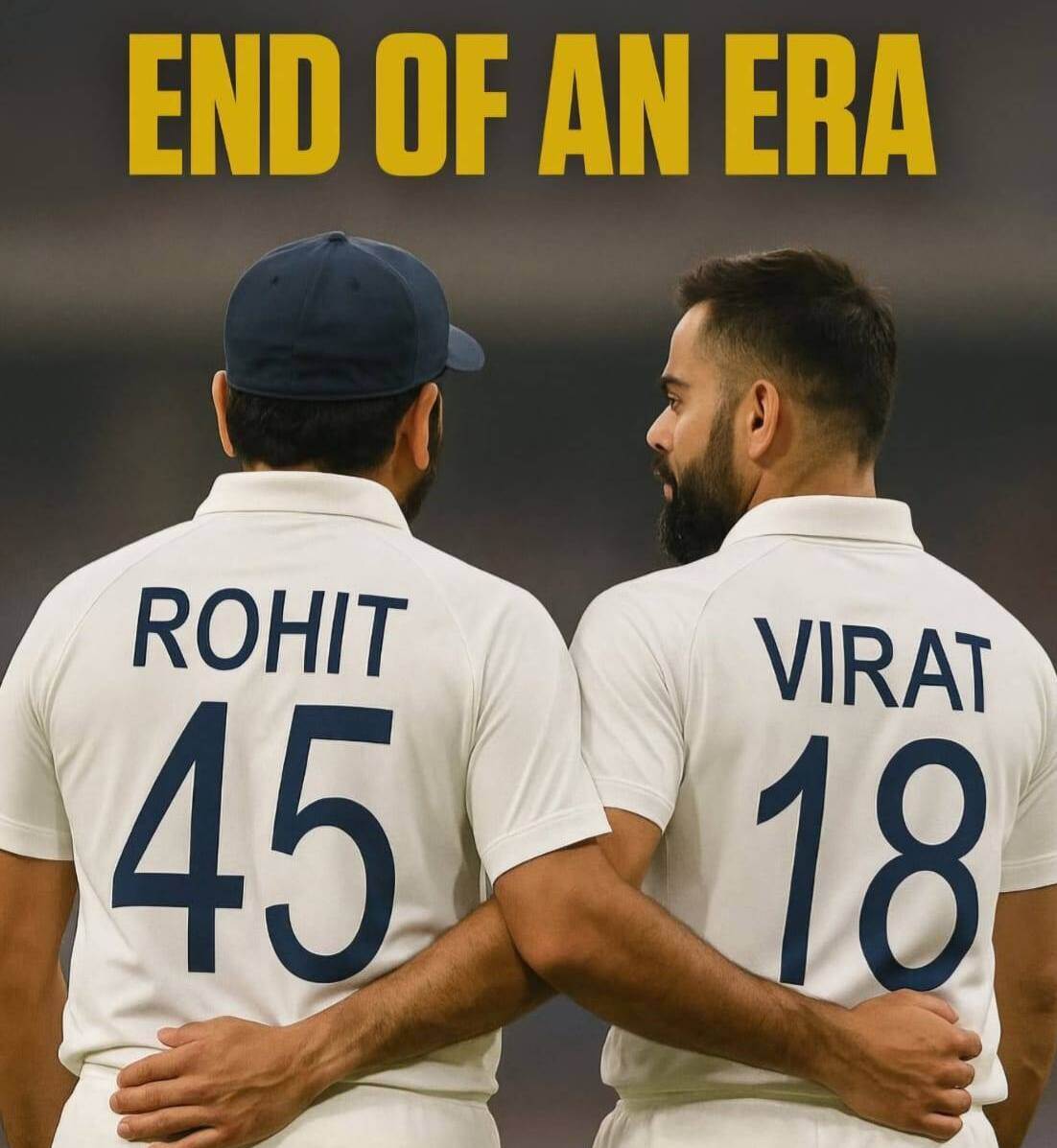 Virat Kohli and Rohit Sharma Retire Together from Test Cricket in 2025 – End of an Era